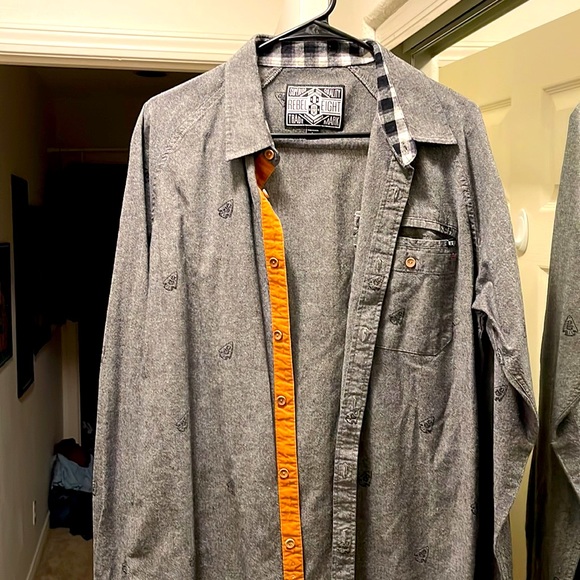 Men’s Rebel 8 Long Sleeve Button down - Picture 1 of 5